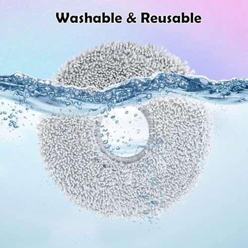 VIEWALL 8 Pack Reusable Microfiber Mop Cloth