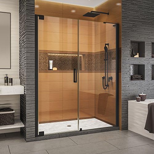 DreamLine Elegance LS Frameless Pivot Shower Door - Satin Black