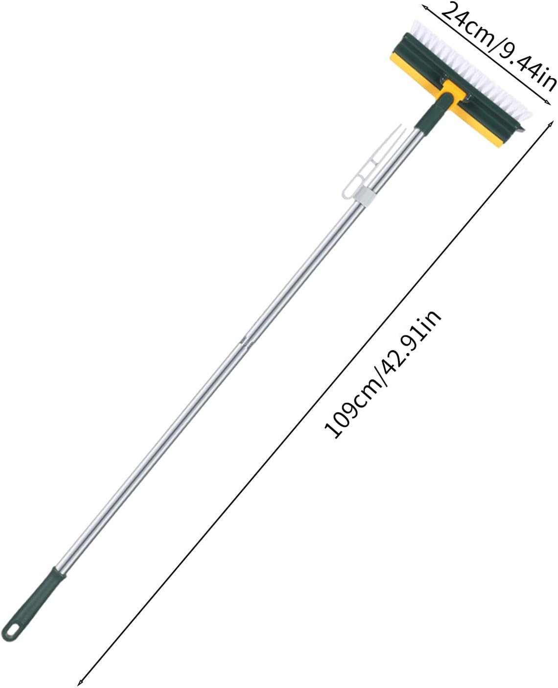 Lovskoo 2 in 1 V-Shape Scrub Brush with Long Handle