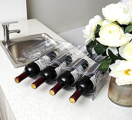 IEEK 2 Pack Stackable Wine and Water Bottle Holder