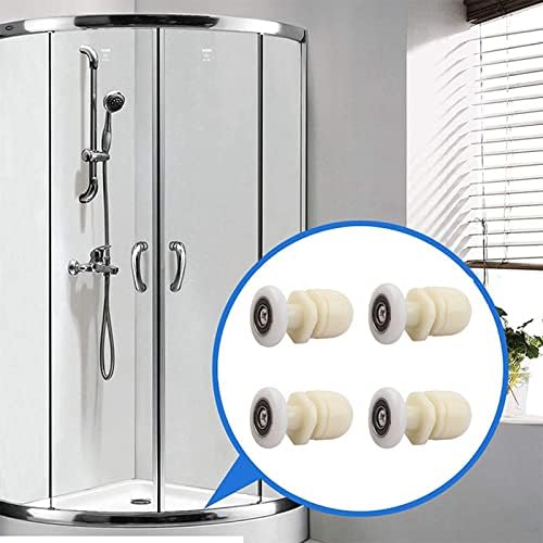 Qikuver 4PCS Shower Door Rollers Replacement 23MM