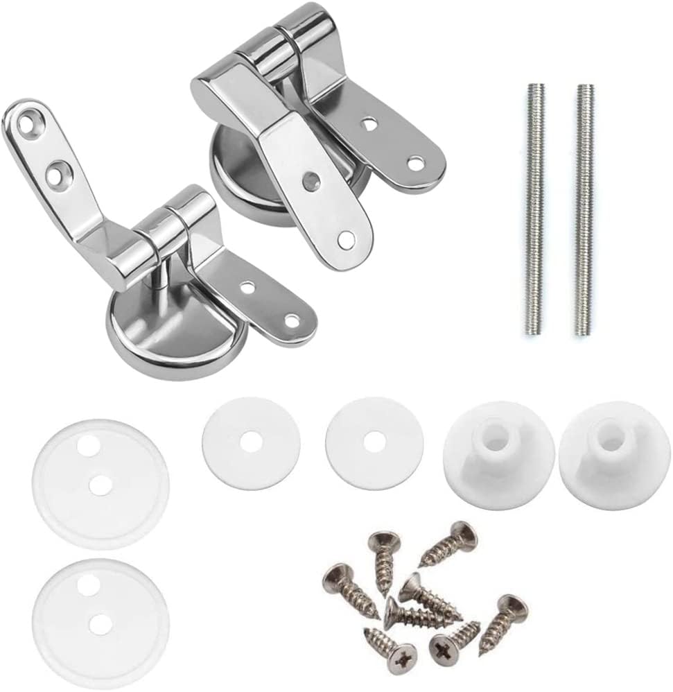 Zinc Alloy Toilet Seat Hinge Fixings Set with Bolts
