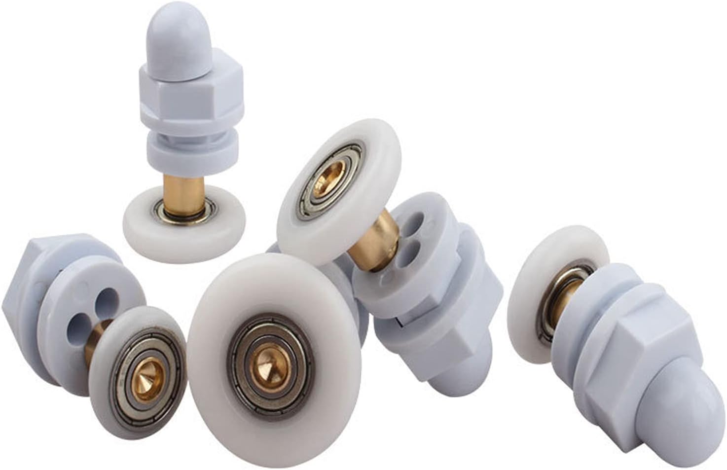 Qikuver 4PCS Shower Door Rollers 29MM Replacement