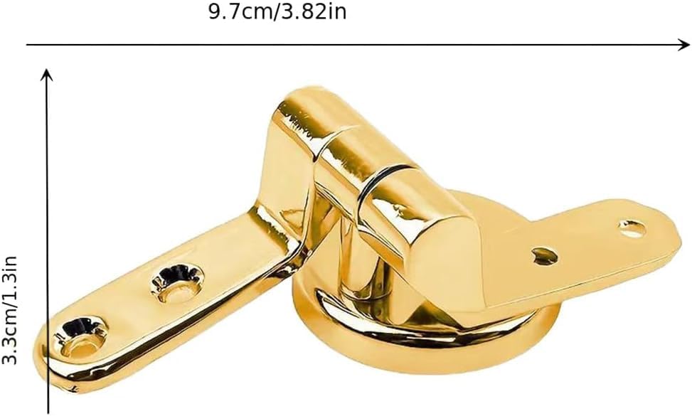 Loszaral Gold Toilet Seat Hinges Replacement Kit