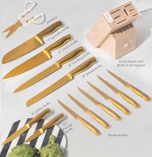 Styled Settings 24-Piece Gold Kitchen Bundle 1