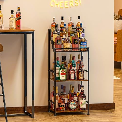 Jsskeeim Freestanding Trapezoidal Liquor Cabinet