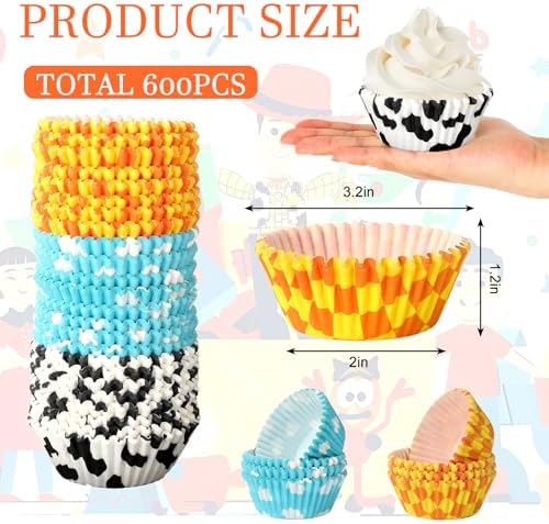 600Pcs Toy Inspire Game Themed Cupcake Liners