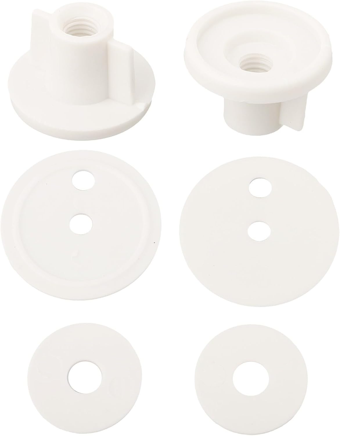 2Pcs Heavy Duty Gold Toilet Hinges Set