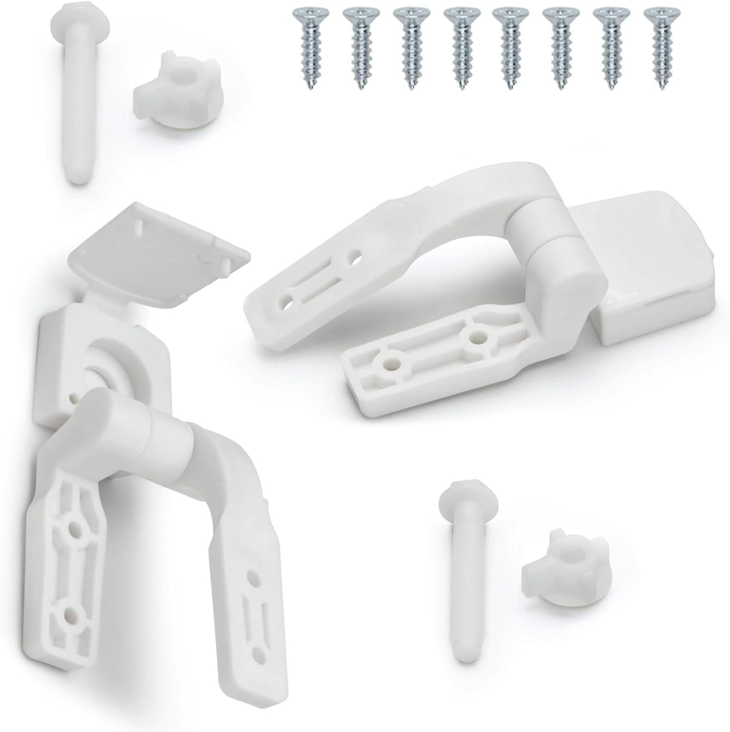 Universal White Toilet Seat Hinge Replacement