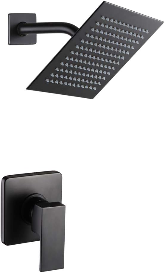 POP SANITARYWARE Matte Black Shower Faucet Set 1