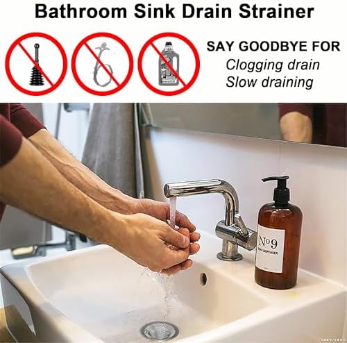 2PCS Tub Drain Hair Catcher - 275 Inch Stainless Steel Strainer