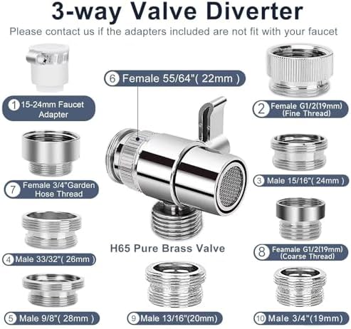JIEYUMJ Shower Head Set with 9 Adapters 79 Hose 4 Spray Modes