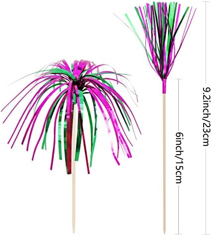 BLUE TOP Frill Firework Cocktail Picks 200 PCS 9 Inch