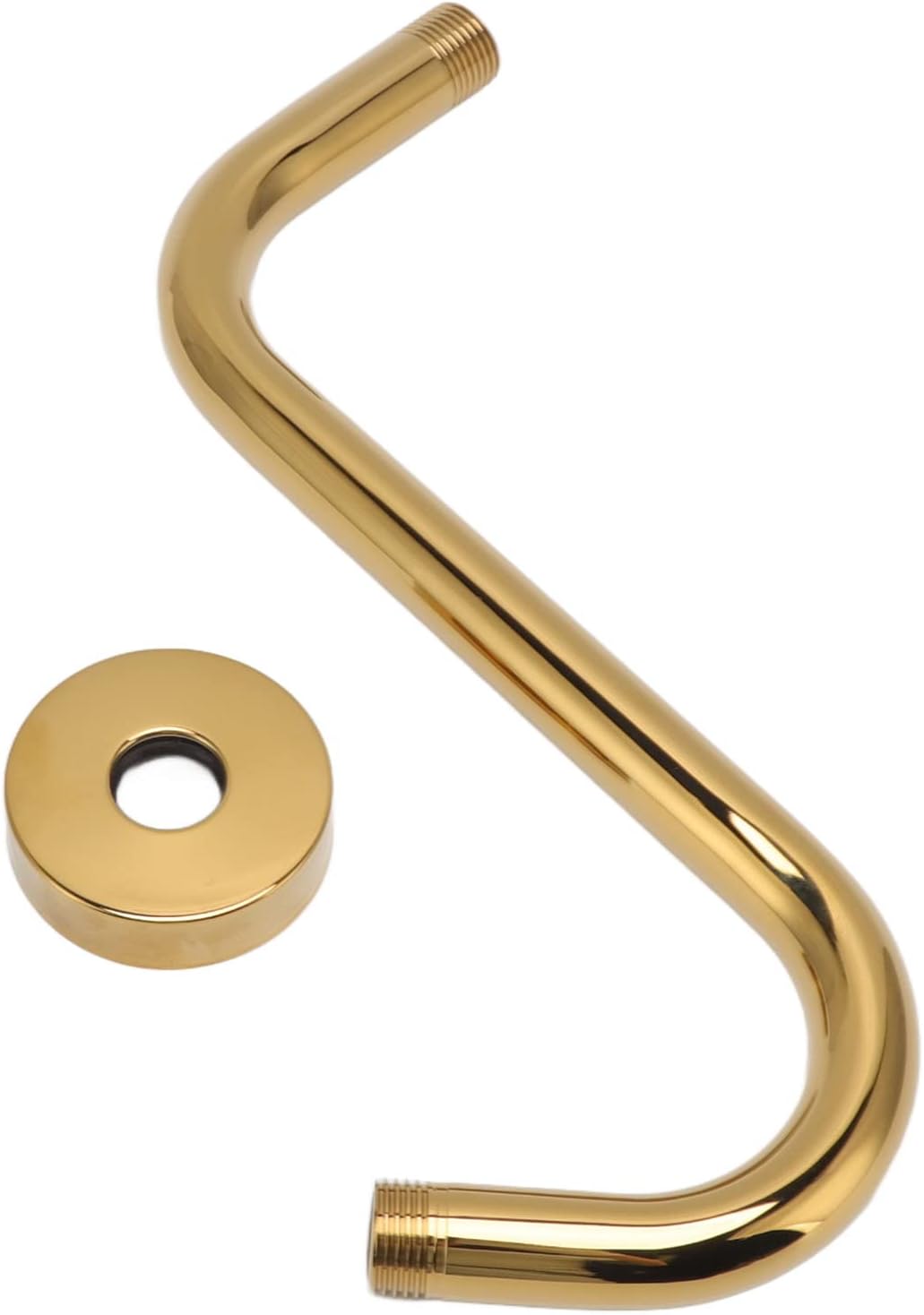 Gold 304 Stainless Steel S-Shaped Shower Arm