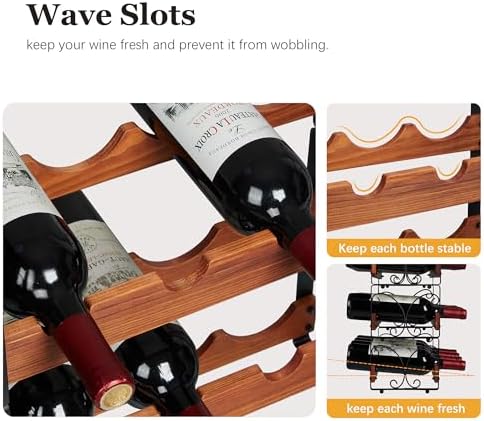 X-cosrack 3-Tier Wine Rack for Inside Cabinet