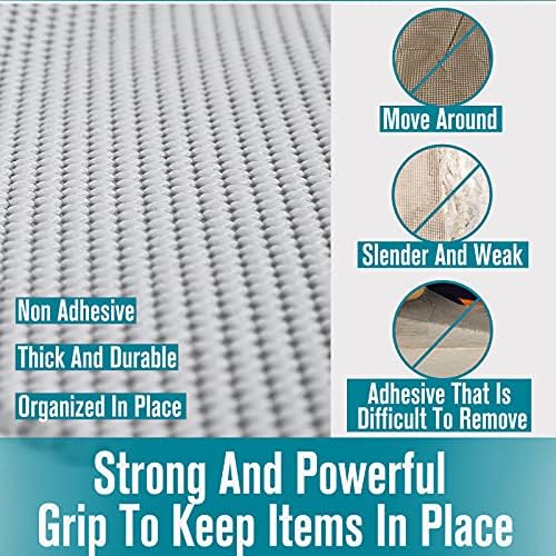 Iwtmm Shelf Liner 177 x 20 Non-Adhesive Non-Slip Durable White