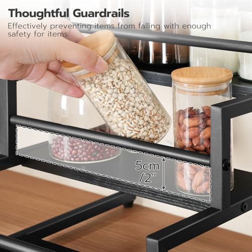 HOOBRO 3-Tier Syrup Rack Organizer for Coffee Bar