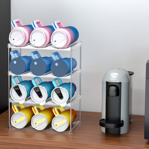 SuoXing Stackable Water Bottle Organizer 3 Pack