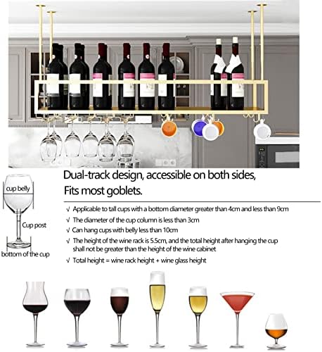 Suuim Metal Ceiling Wine Rack Holder
