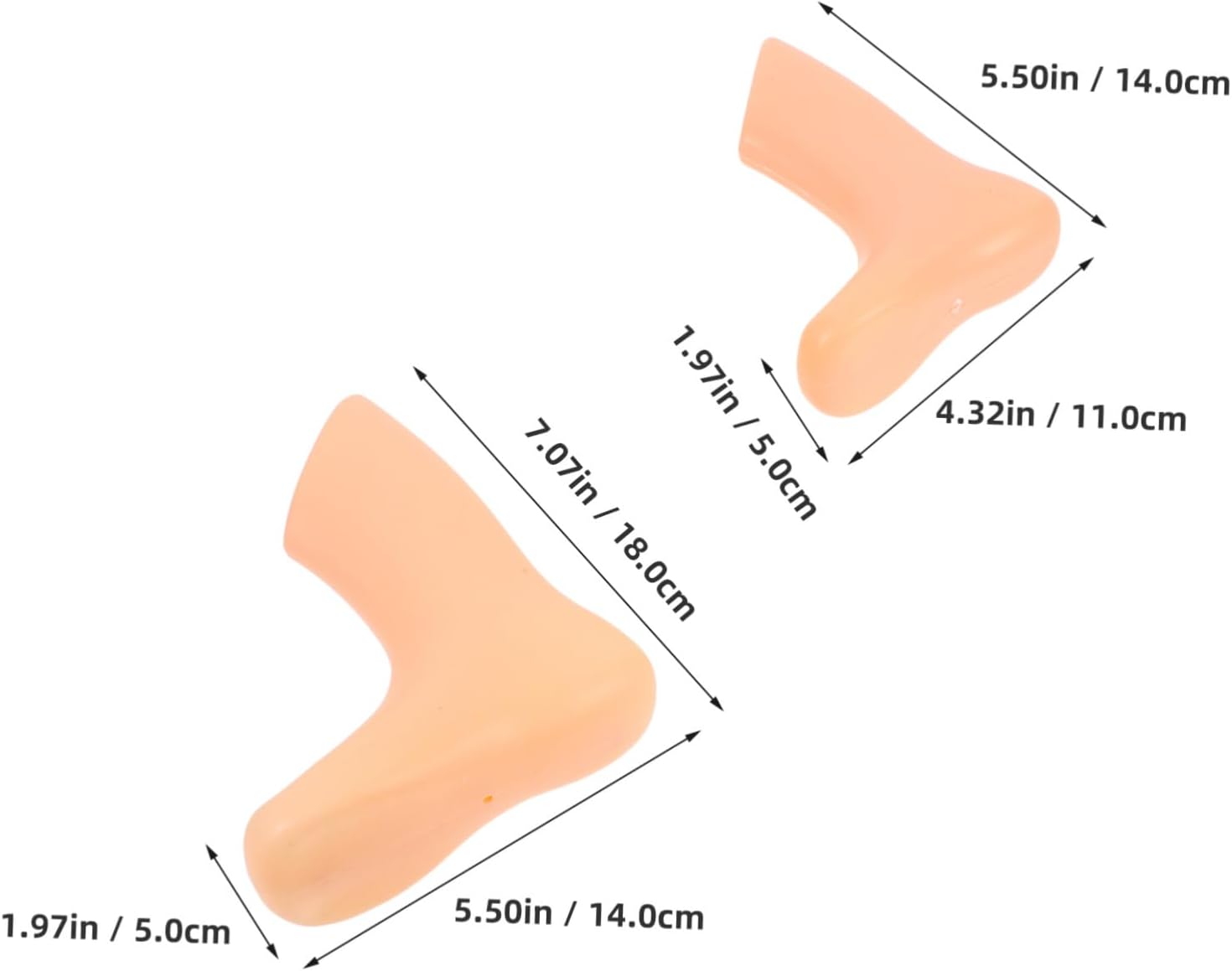 Angoily Reusable Foot Mannequins 4pcs for Store and Art