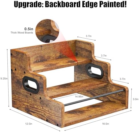 KLM 3-Tier Liquor Display Wine Rack Shelf Organizer