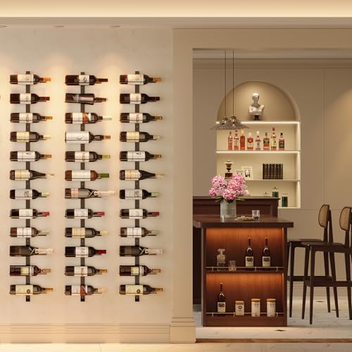 X-cosrack 12-Bottle Wall Wine Rack with Detachable Design