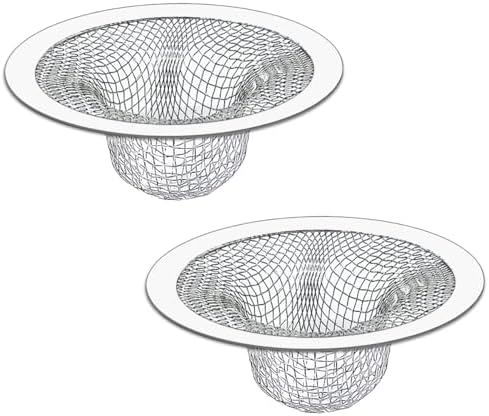 2PCS Tub Drain Hair Catcher - 275 Inch Stainless Steel Strainer