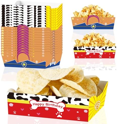 WEGYMER Cartoon Dog Serving Trays 24pcs
