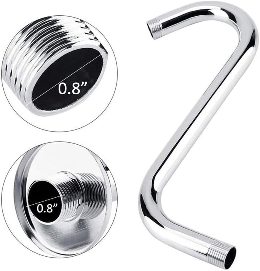 S Shaped Shower Head Riser with Flange and 12 Connection