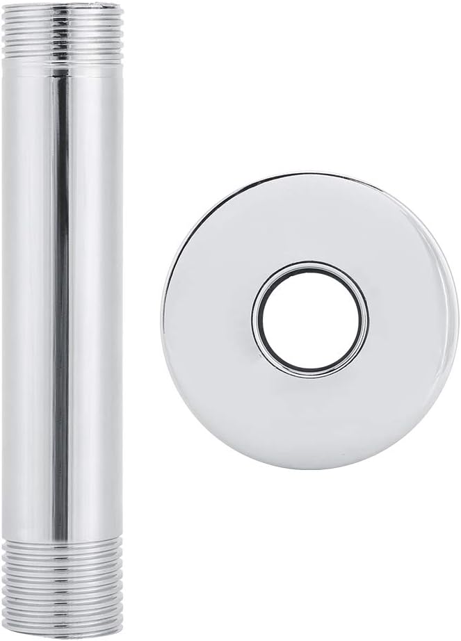 CRBWXONLIFE Straight Shower Arm G12in Stainless Steel Ceiling Mounted Shower Accessories