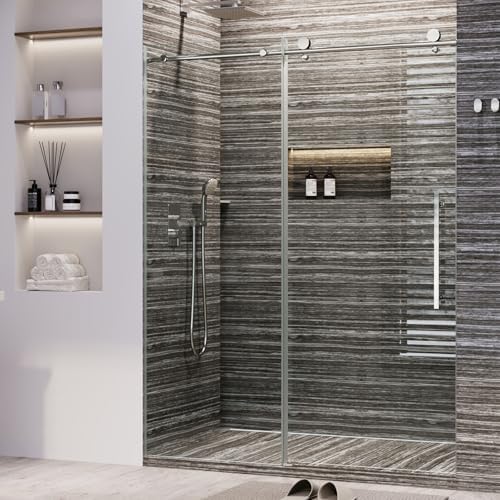 GarveeHome Frameless Shower Door with Tempered Glass