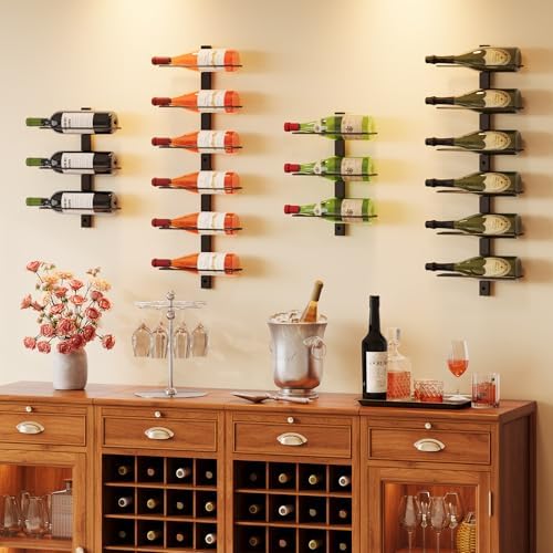 X-cosrack 12-Bottle Wall Wine Rack with Detachable Design