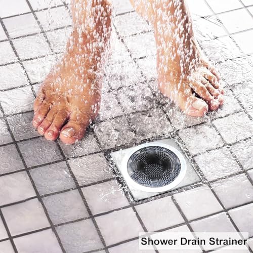 2PCS Tub Drain Hair Catcher - 275 Inch Stainless Steel Strainer