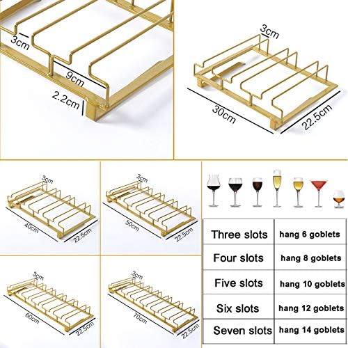 Modern Metal Wine Glass Rack - Multi-Function Storage Organizer