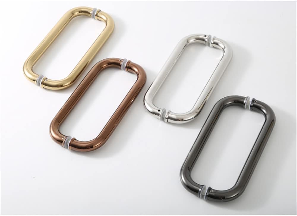 WANLIAN 8 Inch Gold Shower Door Pull Handle