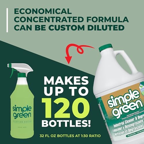 Simple Green Industrial Cleaner and Degreaser 1278 Fl Oz Pack of 1 White