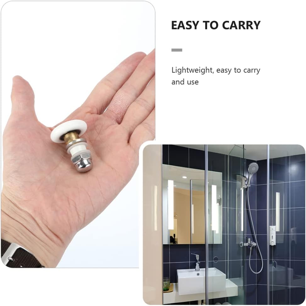Hemobllo Shower Door Rollers Replacement 4 Pcs