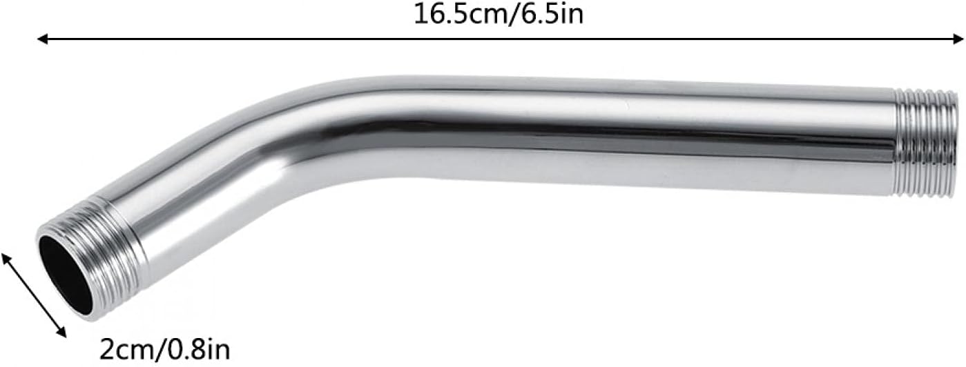Stainless Steel Wall Mounted Shower Extension Pipe with 2 Thread
