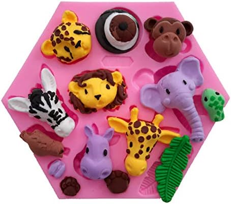 Fewo Forest Animals Fondant Cake Molds Set
