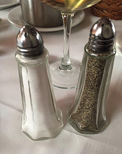 Set of 2 1 oz Tower Salt Pepper Shakers