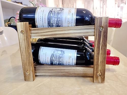 8-Bottle Wine Rack - Modern Two-Tier Design