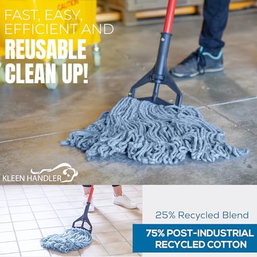 KLEEN HANDLER Heavy Duty Mop Head Replacement - Case of 24