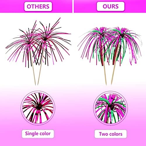 BLUE TOP Frill Firework Cocktail Picks 200 PCS 9 Inch