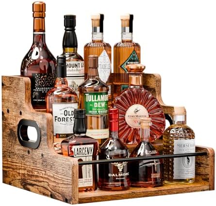 KLM 3-Tier Liquor Display Wine Rack Shelf Organizer