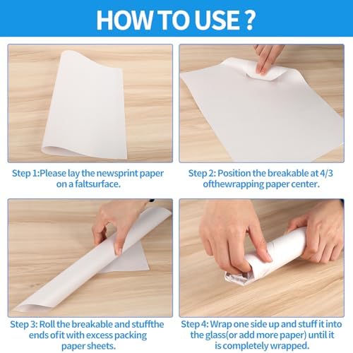 AXELIP 14x11 Newsprint Packing Paper 80 Sheets