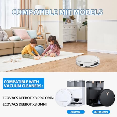 21-Pack Accessories Kit for ECOVACS X8 PRO OMNI Robot Vacuum