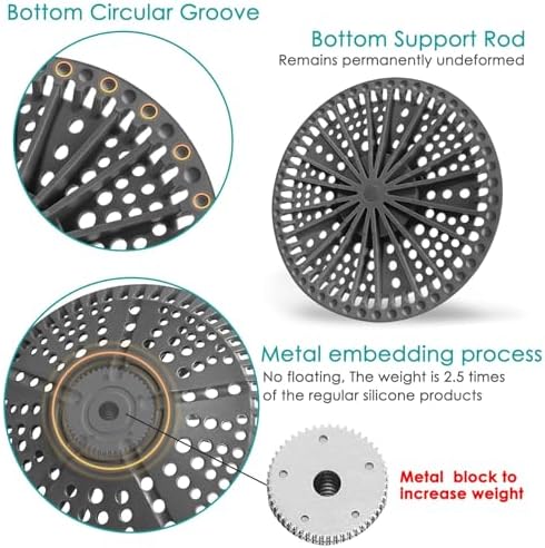 Shower Hair Catcher 2 Pack 55in Large Silicone Drain Strainer