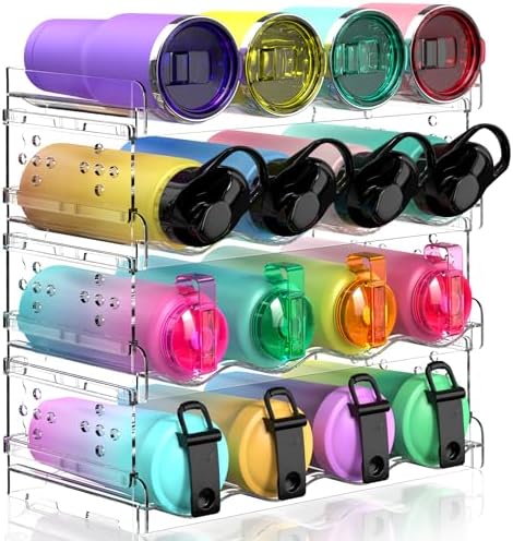 4 Tier Water Bottle Organizer for 16 Bottles