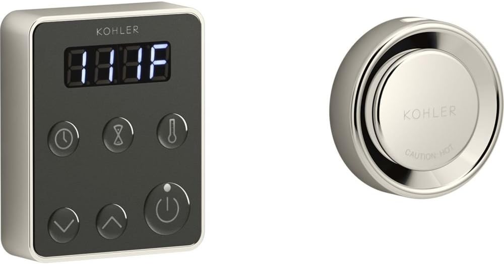 Kohler K-5557-SN Steam Generator Control Kit Vibrant Polished Nickel