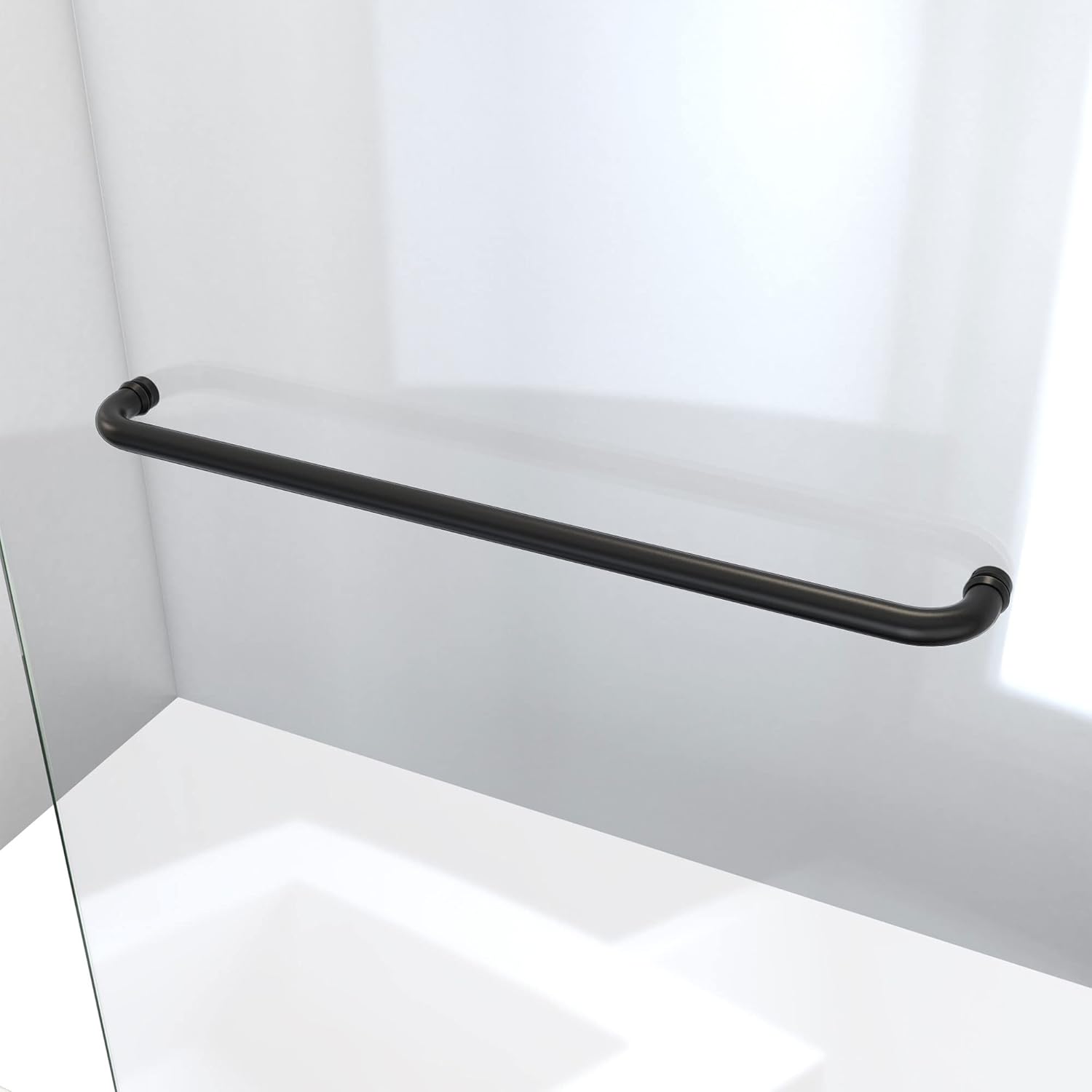DreamLine Linea 34x72 Frameless Shower Screen Satin Black